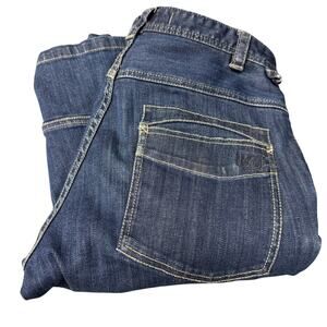 REI Jean Shorts Mens 30 (30x15 ACTUAL) Blue Denim Cargo Bermuda Gorpcore Utility